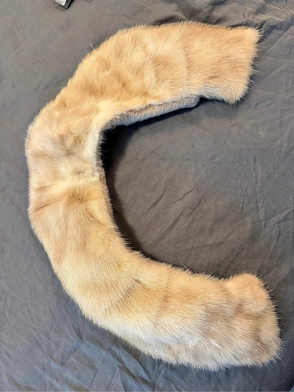 Vintage 1950s Real Mink Fur Detachable Collar Blonde Autumn Haze